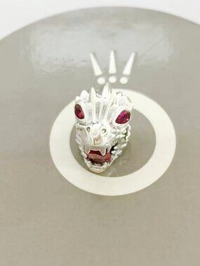 Rare Pandora Game Of Thrones Dragon Charm Red Mouth & Eyes S925 Sterling Silver